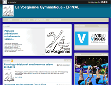 Tablet Screenshot of gym-vosgienne-epinal.com